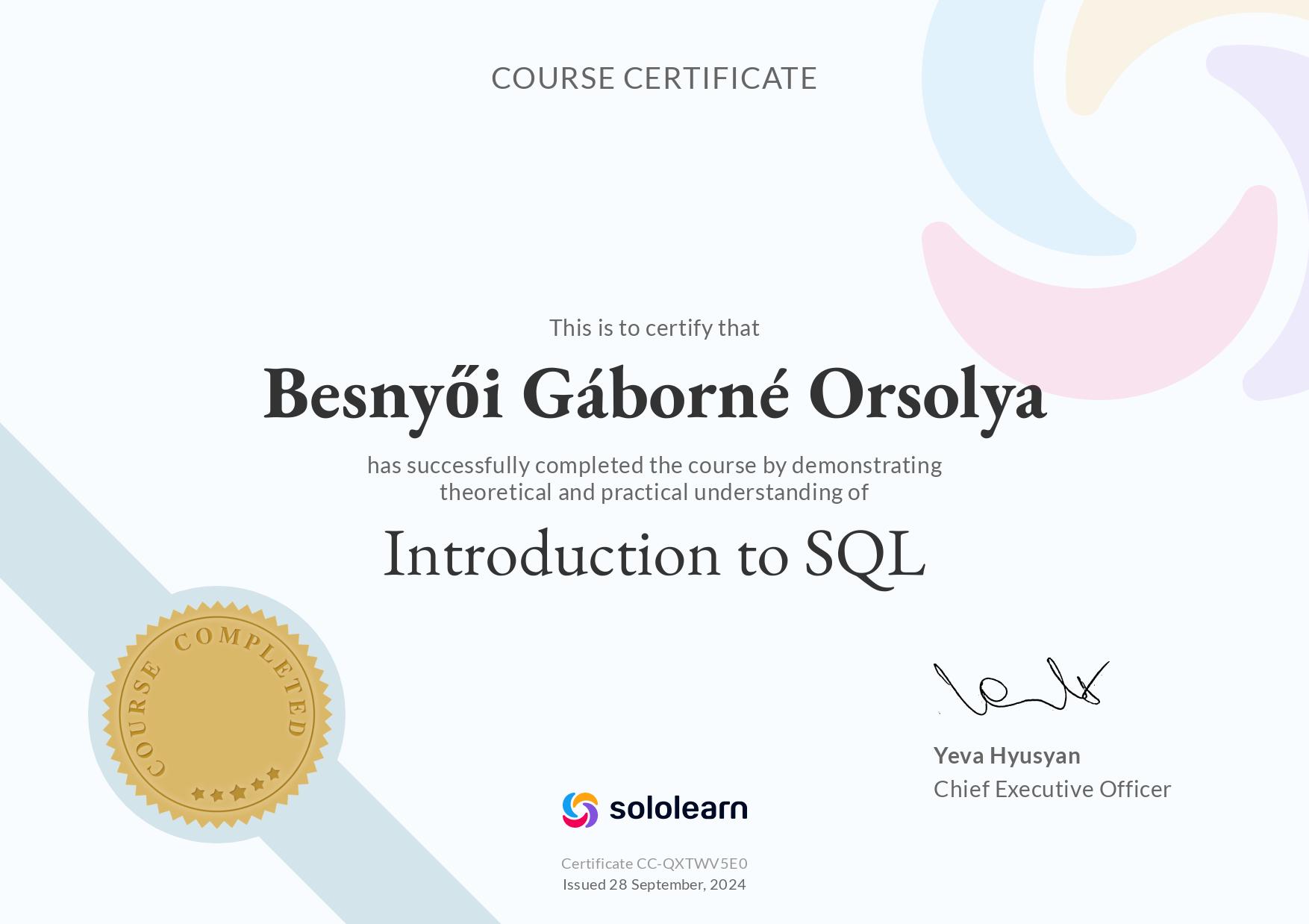 Learn Sql Certification Certifications